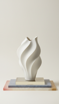 Sculptural Glass Vase Tall Form